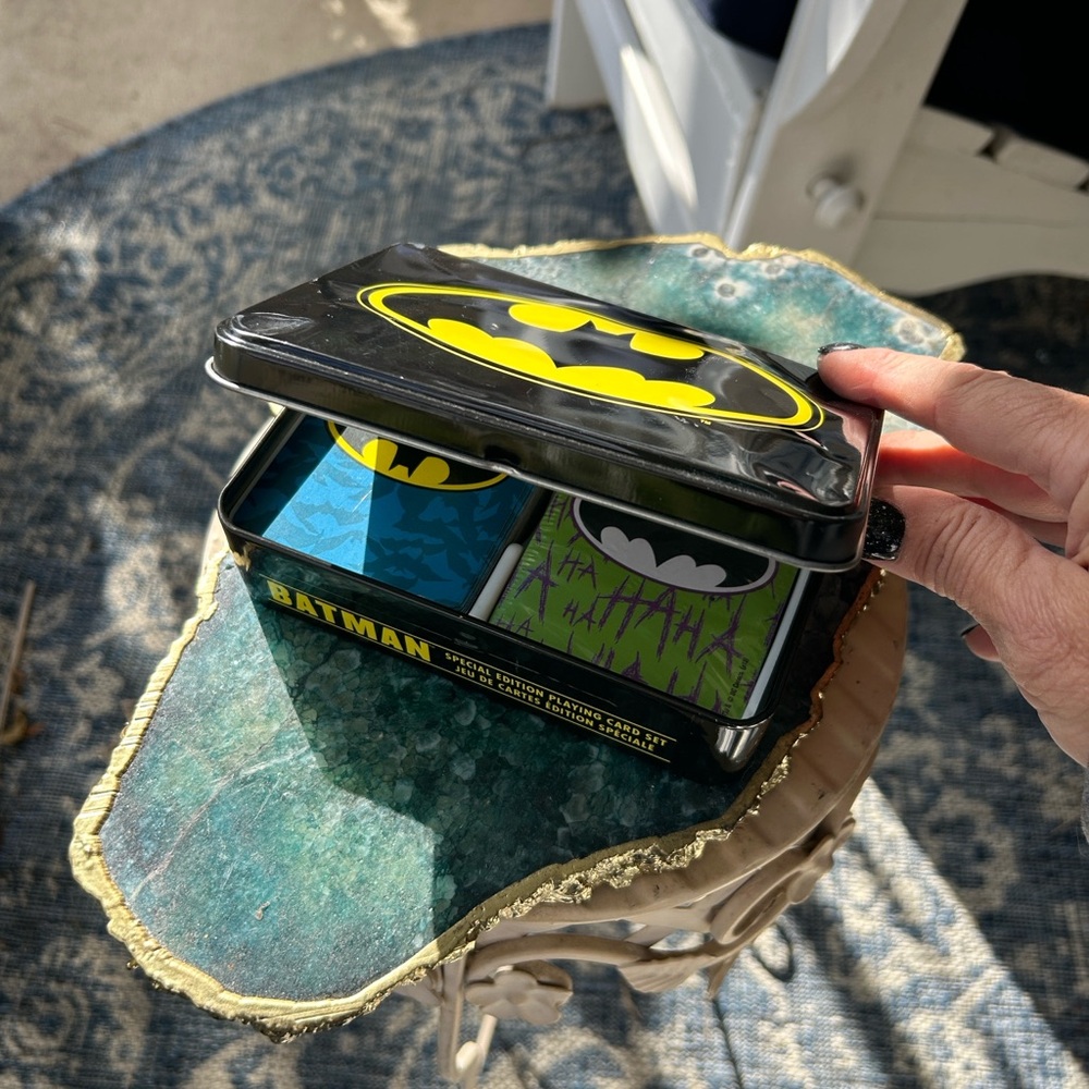 Batman Collectible Playing Cards in Metal Tin